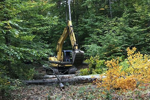Landscapes of Muskoka Site Preparation and excavation
